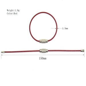 พวงกุญแจสายเคเบิลสแตนเลสอเนกประสงค์ YIWANG ขนาด 150 มม. - Product Image 3