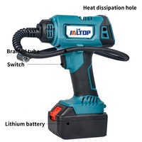 Gonfleur de pneu numérique Pompe à air automatique sans fil portable pour pneus de voiture batterie au lithium