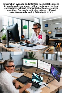 2026 Monitor de pantalla triple portátil de 18,5 pulgadas Soporte ajustable ergonómico de un cable Resolución FHD Venta caliente para reuniones pequeñas - Product Image 5