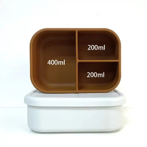 กล่องอาหารกลางวันซิลิโคนปลอดสาร BPA สำหรับเด็ก กล่องเบนโตะเก็บอาหาร กล่องอาหารกลางวันซิลิโคนสำหรับเด็ก ขายดี - Product Image 6