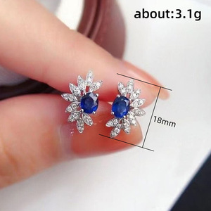 Orecchini a Perno Mini Marquise a Petalo da Donna, Gioielli alla Moda - Product Image 6