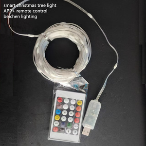 Usb Powered trong nhà/ngoài trời Cây giáng sinh vòng hoa đèn không thấm nước RGB địa chỉ với điều khiển từ xa ứng dụng điều khiển IP67 đánh giá - Product Image 3