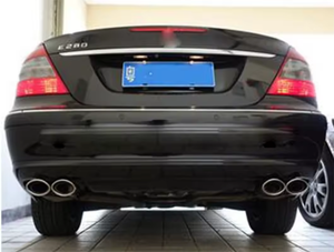 Sistema de tubo de escape de coche para Mercedes Benz W211 Clase E E240 E280 E320 E350 E430 <span class=keywords><strong>E500</strong></span> E63 Punta de silenciador de escape de acero inoxidable - Product Image 5