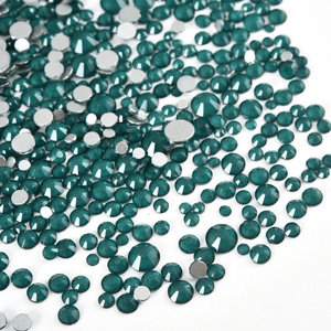Strass en verre à dos plat BOBOHOO, 1440 pièces, tailles mixtes SS6-SS20, strass en cristal non thermocollant couleur moka pour nail art - Product Image 3