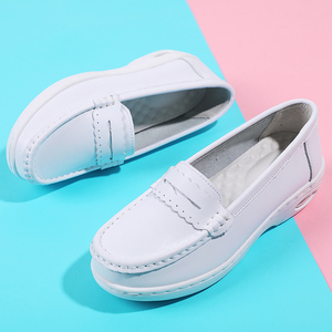 Venta al por Mayor de Fábrica <span class=keywords><strong>Zuecos</strong></span> de Enfermería con Tacón de Cuña, Parte Superior Transpirable, Blancos, Económicos para Hospital al Mejor Precio - Product Image 5