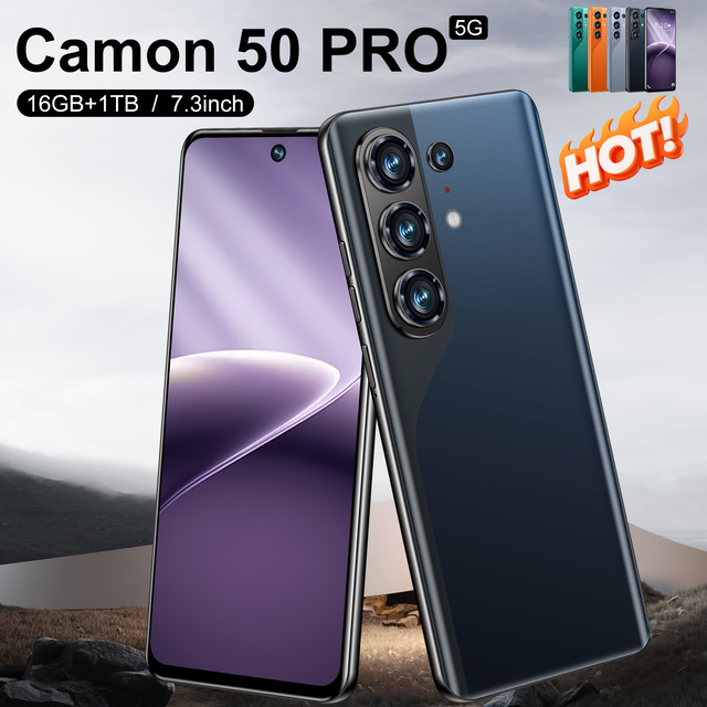 Global Version 2026 Best Android Smart 5G Phone 16GB 1TB 7.3 Inch Large Screen High Resolution 108MP Camera Long Standby Factory
