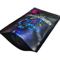 Emballage debout noir mat à impression personnalisée pochette à fermeture éclair en plastique sacs pour le stockage des aliments Doypack Mylar à fermeture éclair