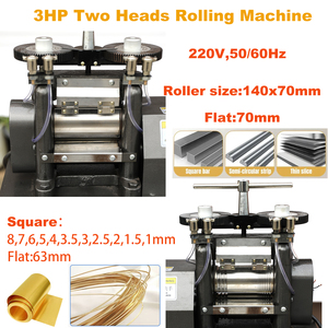 Kinway 3HP dây thép con lăn cho thợ kim hoàn tấm hình bán nguyệt mô hình đồ trang sức máy công nghiệp điện cán nhà máy công cụ - Product Image 3