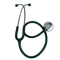 Stéthoscope manuel binaural professionnel en alliage de zinc à tête unique certifié CE pour étudiants en médecine et médecins - Vente en gros