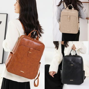 Moderno zaino agrifoglio da donna elegante borsa per Laptop per lavoro in ufficio e viaggi - Product Image 1