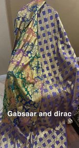 Индийская Сомалийская бархатная шифоновая ткань Fareast с люрексом для сомалийского Дирака франсави и суданских женщин - Product Image 5