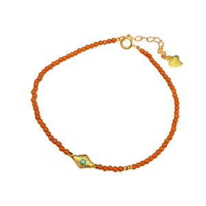 Bracelet vintage chinois minimaliste en argent sterling 925 massif, perles de turquoise naturelle brute et d'agate <span class=keywords><strong>Nan</strong></span> Hong, bijoux de luxe faits à la main - Product Image 5