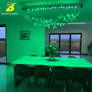 Lampadario <span class=keywords><strong>a</strong></span> Foglia d'Acero con Gradiente Oro e Ambra per Soggiorno Moderno e Hall d'Hotel, Lampada <span class=keywords><strong>a</strong></span> <span class=keywords><strong>Sospensione</strong></span> Lineare - Product Image 3