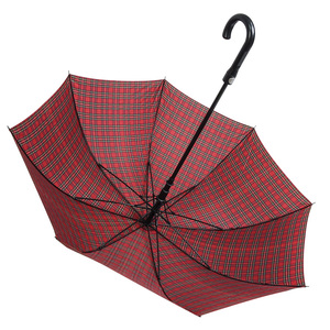 Parapluie de golf coupe-vent en fibre de verre de 27 pouces avec logo personnalisé, tissu pongé 190T imperméable, poignée en J, manuel/automatique, pour voyage - Product Image 3