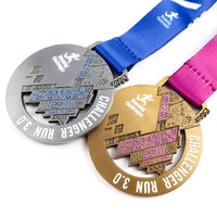 Concevez Votre Propre Médaille Personnalisée en Alliage de Zinc, Sportive, pour Marathon, avec Logo en Métal