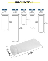 Filtre à mailles en polypropylène PE réutilisable de haute précision, sac filtrant pour liquides de 0,2 à 100 microns pour aquarium et bac à poissons
