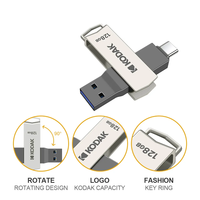 KODAK 2 en 1 OTG Pen Drive Metal Usb3.2 Flash Drive 2 en 1 Memory Stick USB a tipo USB- C USB 3,2 Pendrive K273