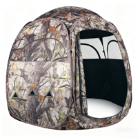 Tente de chasse familiale à deux chambres, abri bivouac camouflage imperméable automatique à double montage rapide pour l'extérieur et la nature sauvage, trois saisons