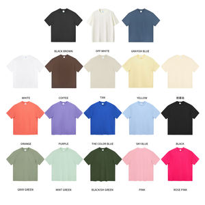 Camiseta de Alta Calidad 100% Algodón, Talla Grande, Personalizable con Logotipo por Transferencia de Calor, 230gsm, Cuello Redondo, Lisa, para Hombre - Product Image 4