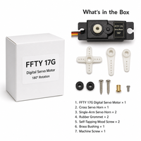 Mini-moteur servo 17g pour radiocommande, engrenage de direction 180 degrés, analogique, en plastique, pour avion, hélicoptère, robot, modèle OEM, usine