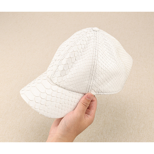 ZENOS Luxury Custom <b>Waterproof</b> 6-Panel Python Skin Baseball Cap Unique High-End Solid Color Sports Golf Travel <b>Hat</b> - Product Image 6