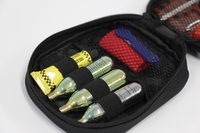 Outil de réparation de pneus de moto à haute pression portable avec cartouche de CO2 pour pneus à chambre à air et sans chambre à air, kit d'urgence ATV