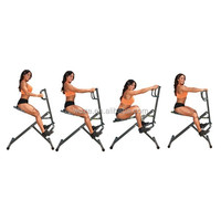 Appareil d'entraînement abdominal Power Rider Ab Core Carver pour squats, fessiers, cardio et exercices corporels complets, fitness et crunches