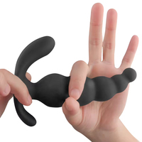 Vibrateur à billes anales en silicone, étanche et écologique, grande taille, pour femmes et hommes - Plugs de masturbation, marque OEM