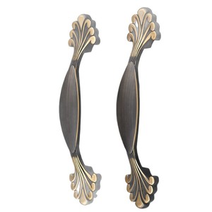 European Style Solid Copper Cabinet Handles Bar Shape Durable Plated For <b>Drawer</b> Wardrobe Furniture - Product Image 5