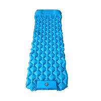 Matelas de couchage gonflable ultraléger avec gonfleur externe, pliable, léger, compact, matelas pneumatique, meilleur tapis de couchage pour la randonnée 40D