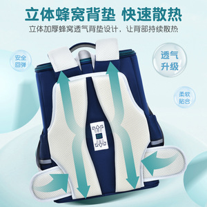 ZMBABY <b>Student</b> <b>Backpack</b> 15 Inches Large Capacity Lightweight School Bag Unisex For Elementary <b>Students</b> - Product Image 5