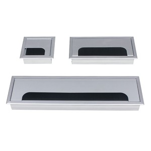 Boîte à câbles en alliage d'aluminium, couvercle rectangulaire, organisateur de bureau durable à fixer au mur - Product Image 3
