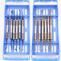 Instruments de remplissage dentaire Spatule de remplissage en résine composite Tête plaquée titane Kit de restauration de remplissage en résine Outils de dentiste