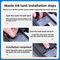 Boîte de maintenance d'encre compatible C9345, réservoir de récupération d'encre usagée de remplacement pour imprimantes Epson L8058 L15158 L15168 L15150 L15160