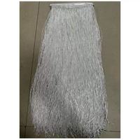 Grossiste – Pompon en perles de verre fait main de 50 cm pour robes et accessoires vestimentaires, franges perlées à coudre à la main