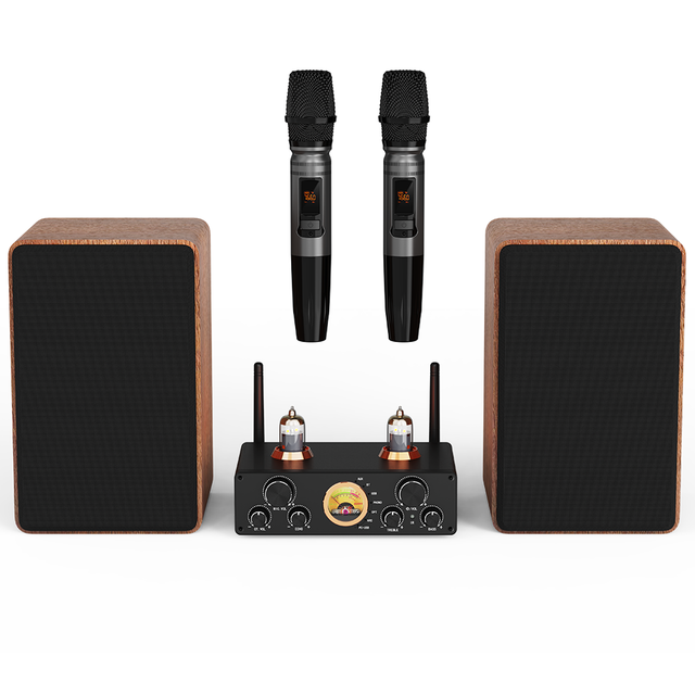 High Quality 2.0ch Hifi Amplifier Speaker System Indoor Outdoor Use RGB 5W for Home Theatre Party Karaoke Portable Audio Players