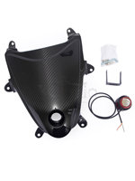 Cubierta de Faro Delantero de Fibra de Carbono Estilo Racing para Hayabusa GSX-R1300 Modelo 08 2009-2020
