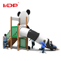 Équipement de terrain de jeu extérieur personnalisé pour enfants HUADONG 2026, thème panda chinois, pour parcs d'attractions