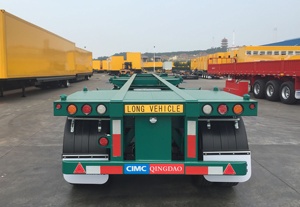 Chasis de Contenedor de Transporte CIMC de 20 pies y 40 pies, Remolque Esquelético, Camión Remolque Esquelético - Product Image 4