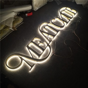Biển Hiệu Chữ Cái Kim Loại Có Đèn Chiếu Chữ Ngược Kênh Kim Loại 3D Anodized Ngoài Trời Bán Sỉ Từ Nhà Máy Loại Mới - Product Image 2
