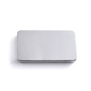 Wholesale Portable Shiny Type Pocket <b>Rectangle</b> Metal Cosmetic Makeup <b>Mirror</b> - Product Image 5