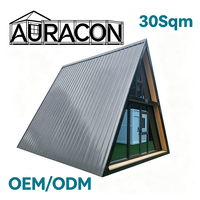 Maison préfabriquée modulaire moderne et respirante en forme de A pour hôtel, complexe hôtelier, camping, jardin, maison d'hôtes, maison de vacances