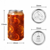 Bouteille jetable en PET pour boissons, scellée, pour jus, lait, thé, café, soda, gobelet en plastique