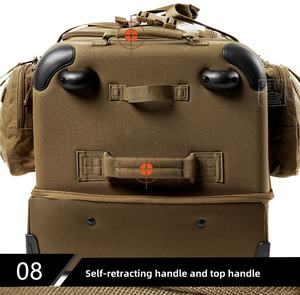 Bolsa de viaje táctica de nailon 186L hecha a medida, impermeable, de camuflaje, resistente, con cierre de cremallera, Unisex, Vintage, Extra - Product Image 6