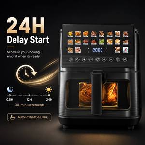 <span class=keywords><strong>Friteuse</strong></span> à air intelligente 9L en promotion, démarrage différé 24H, double chauffage supérieur et inférieur, 20-en-1, fenêtre visible LED tactile, <span class=keywords><strong>sans</strong></span> <span class=keywords><strong>huile</strong></span>, numérique - Product Image 2