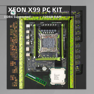 Nouvel ensemble combiné PC de bureau PANDL Intel Xeon E5 <span class=keywords><strong>2680</strong></span> <span class=keywords><strong>V4</strong></span> DDR4 ECC 128 Go Kit carte mère C612 Ports SATA quadri-chaînes - Product Image 2
