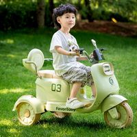 Promo Panas Skuter Listrik Anak 3 Roda dengan Kontrol Orang Tua dan Pegangan Pengaman Sepeda Motor Listrik Anak 2 Kursi Mainan Tunggang