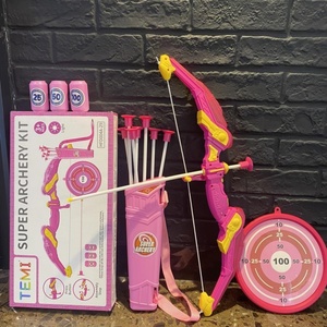 Juego de Tiro con Arco y Flecha para Niños, Juego de Tiro con Arco para Principiantes, Juguete Deportivo para Exteriores, Arco de Plástico con Luz LED, Succión Completa - Product Image 6