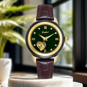 RTS Jade <b>Watch</b> Montre Luxury <b>Automatic</b> Mechanical <b>Watch</b> <b>Skeleton</b> Design Natural Jade Couple <b>Watch</b> - Product Image 4
