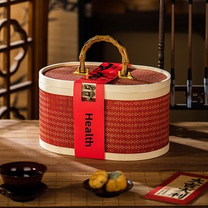 Coffret Cadeau Chinois en Bambou pour le Nouvel An 2026 – Personnalisé pour Biscuits, Noix, Pâtisseries Spéciales – Usage Industriel Alimentaire Année du Cheval - Product Image 2